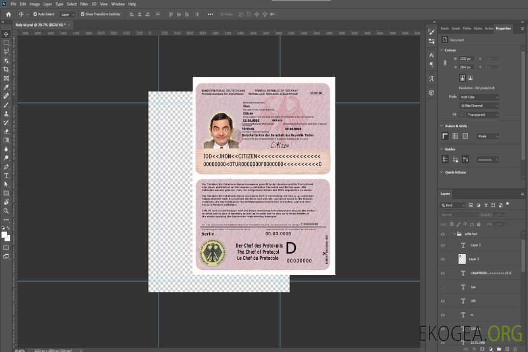 Protocole allemand pour les diplomates template